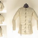 White Color Medieval Gambeson Renaissance Jacket Thick Padded Armor Theater Best White Color Medieval Gambeson Renaissance Jacket Thick Padded Armor Theater Best