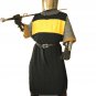 Medieval Knight Tunic Sleeveless Black&Yellow Colour Tunic Cotton Men's