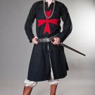 New Medieval Costumes Tunic Black Colors Full Sleeves Knight Crusader Mast Best New Medieval Costumes Tunic Black Colors Full Sleeves Knight Crusader Mast Best
