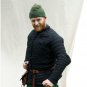 New Best Medieval thick padded Black Gambeson with Removable Full Sleeves Jacket