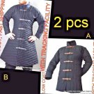 TWO PIECE ANTIQUE VIKING MEDIEVAL FANTASY COAT MAN GAMBESON ARMING JACKET ARMOR