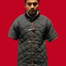 Black Color Medieval Viking Black Color Half Sleeves Gambeson For Reenactment Black Color Medieval Viking Black Color Half Sleeves Gambeson For Reenactment