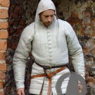 Style Best Birthday Gift Medieval Thick White Historical Padded Gambeson Aketon