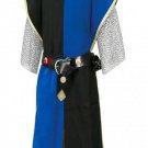 Medieval Renaissance Black&Blue Tunic Knight Without Sleeveless Surcoat SCA
