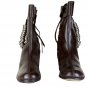 Vintage Costume Roman Medieval Long Leather Shoes Armour 6 Brown Handmade