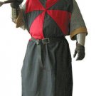 Medieval Viking Red/Black Color Renaissance Tunic Costume For Armor Drama Cospla