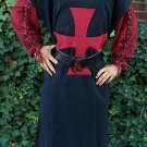 Medieval Templar Clothing Knight Tunic Black Surcoat Crusader Sleeveless Medieval Templar Clothing Knight Tunic Black Surcoat Crusader Sleeveless