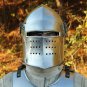 Medieval Renaissance Barbuta Detachable 18 Guage Collectible Helmet For Armor nk