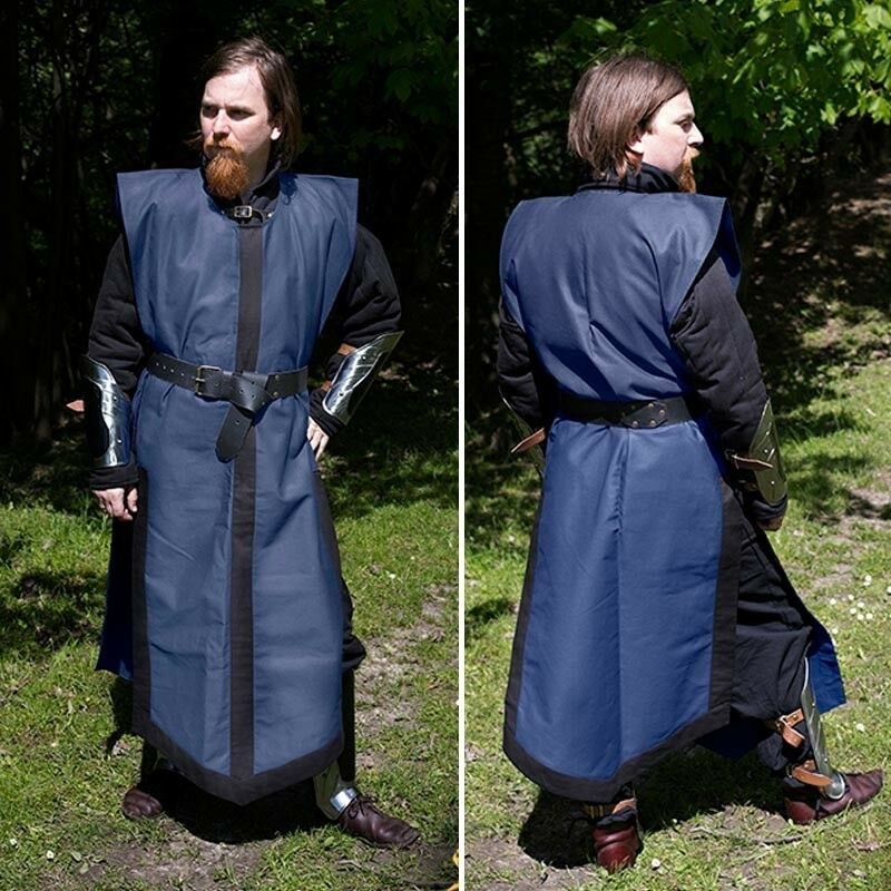 New MEDIEVAL BLUE KNIGHT Tunic Super Classic Costumes Clothing Surcoat Crusader