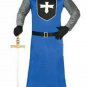 Role Play Movie Drama EASY WEARING MEDIEVAL Blue KNIGHT Tunic Surcoat Crusader