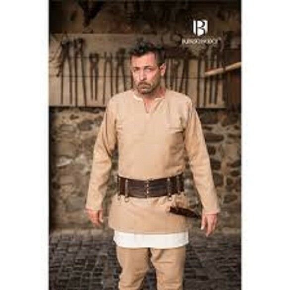 Knight Clothes CAMEL Crusader Knight Tunic Medieval Maltese Cross In Stock