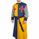 Medieval Viking Blue/Yellow Color Templar Knight Tunic For Armor Reenactment SCA Medieval Viking Blue/Yellow Color Templar Knight Tunic For Armor Reenactment SCA