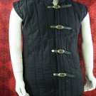 Black Color Gambeson Thick Padded Costume Medieval Viking Jacket For Reenactment Black Color Gambeson Thick Padded Costume Medieval Viking Jacket For Reenactment