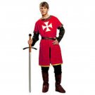 Medieval Knight Heraldry SCA Surcoat Tunic Red Costumes Style Best