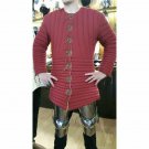Medieval Gambeson Red Color Thick Padded For Armor Theater Viking Best Classic Medieval Gambeson Red Color Thick Padded For Armor Theater Viking Best Classic
