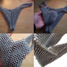Medieval chain mail Aluminium silver metal lingerie Panty Sexy Lady Goth Medieval chain mail Aluminium silver metal lingerie Panty Sexy Lady Goth