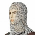 New Medieval Aluminium Plated Viking Chain Mail Hood/Coif For Armor Reenactment New Medieval Aluminium Plated Viking Chain Mail Hood/Coif For Armor Reenactment