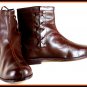 Vintage Costume Roman Medieval Long Super Leather Shoes Armour Footwear Handmade