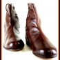 Vintage Costume Roman Medieval Long Super Leather Shoes Armour Footwear Handmade