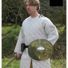 New Medieval Gambeson Celtic Viking Padded Armour White Color With Full Sleeves