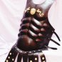 VINTAG LEATHER ROMAN Muscle Armor BREAST PLATE JACKET SPARTAN HALLOWEEN COSTUME