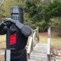 Very Nice Medieval Knight Black Tunic Men Reenactment Clothing Warrior In Stock