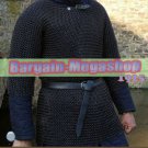 Medieval Viking Black Aluminium Butted Chain mail Shirt Costume For Armor LARP Medieval Viking Black Aluminium Butted Chain mail Shirt Costume For Armor LARP