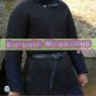 Medieval Viking Black Aluminium Butted Chain mail Shirt Costume For Armor LARP