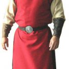 Medieval Peasant Tunic Red With Cape Renaissance Clothing Viking Shirt Theater