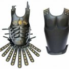 Collectible Greek Roman BLACK Leather Muscle Body Armor Trojan Belt Reenactment Collectible Greek Roman BLACK Leather Muscle Body Armor Trojan Belt Reenactment