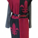 Medieval Accessories Costumes Renaissance Tunic Pink&Black Knight Theater Medieval Accessories Costumes Renaissance Tunic Pink&Black Knight Theater
