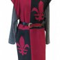 Medieval Accessories Costumes Renaissance Tunic Pink&Black Knight Theater