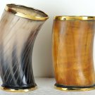Mugs Set-of-2- Ceremonial carved Viking Drinking New Horn cups beer wine mead Mugs Set-of-2- Ceremonial carved Viking Drinking New Horn cups beer wine mead
