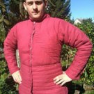 European Gambeson Red Fancy Color Style Padded Armor Medieval Reenactment  by