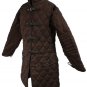 Medieval thick padded Brown Gambeson with Removable Sleeves Jacket Standar