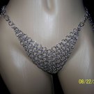 New chain mail  Metal Halter Aluminium Panty Sexy Girl goth medieval Festival