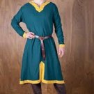 New Medieval Tunic Blue&Yellow Renaissance Viking Norseman Men Cosplay Top
