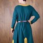 New Medieval Tunic Blue&Yellow Renaissance Viking Norseman Men Cosplay Top