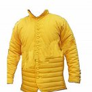 Medieval Gambeson Medieval Padded collar full sleeves Thick yellow color slim