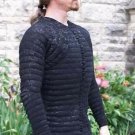 New Theater HALLOWEEN GIFT Medieval Thick Padded Black Coat Aketon Gambeson