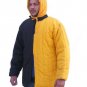 Renaissance Viking Jacket Costume Medieval Black & Yellow Color Gambeson Theater