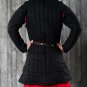 Reenactment & Theater Viking Jacket Black Color Gambeson For Armor Full Sleeves