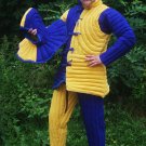 X Mas Gift New Style Good Medieval Gambeson Yellow&Blue color Medieval Padded