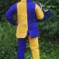X Mas Gift New Style Good Medieval Gambeson Yellow&Blue color Medieval Padded