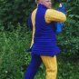 X Mas Gift New Style Good Medieval Gambeson Yellow&Blue color Medieval Padded