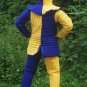 X Mas Gift New Style Good Medieval Gambeson Yellow&Blue color Medieval Padded