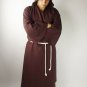 MEDIEVAL CELTIC VIKING Long Tunic Black With Cap Surcoat Renaissance LARP