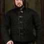 Thick padded Medieval Black Gambeson Jacket COSTUMES DRESS SCA coat Aketon