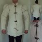 Halloween gift Gambeson thick padded Medieval White Aketon vest Jacket Armor