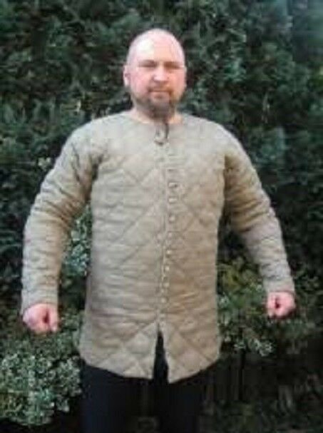 Gambeson Camel Type Medieval Padded Armour Coat SCA Fighting Arming Jackets